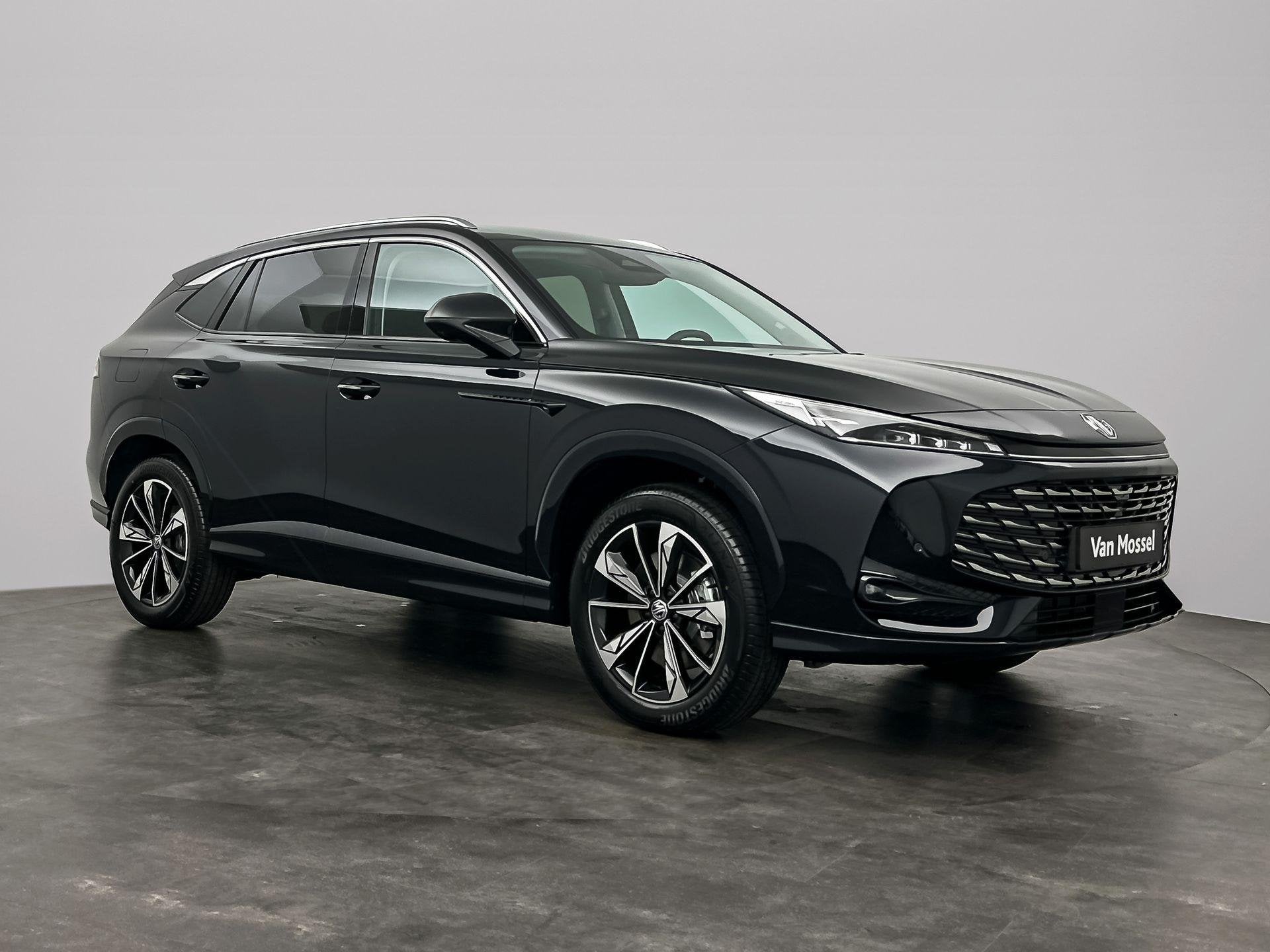 MG HS 1.5 Hybrid + Aut. Luxury | 360 Camera | Elektrische st, Auto's, 4 cilinders, 2 kWh, Zwart, Leder