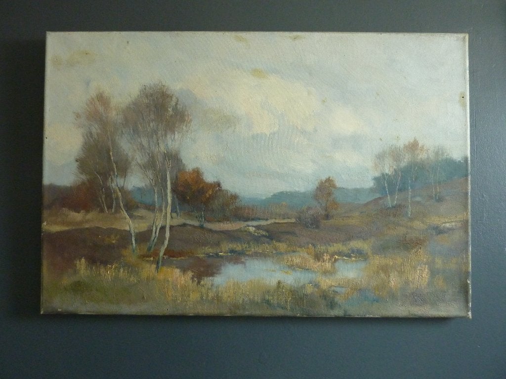 Antiek schilderij Xeno Münninghoff, Ophalen of Verzenden