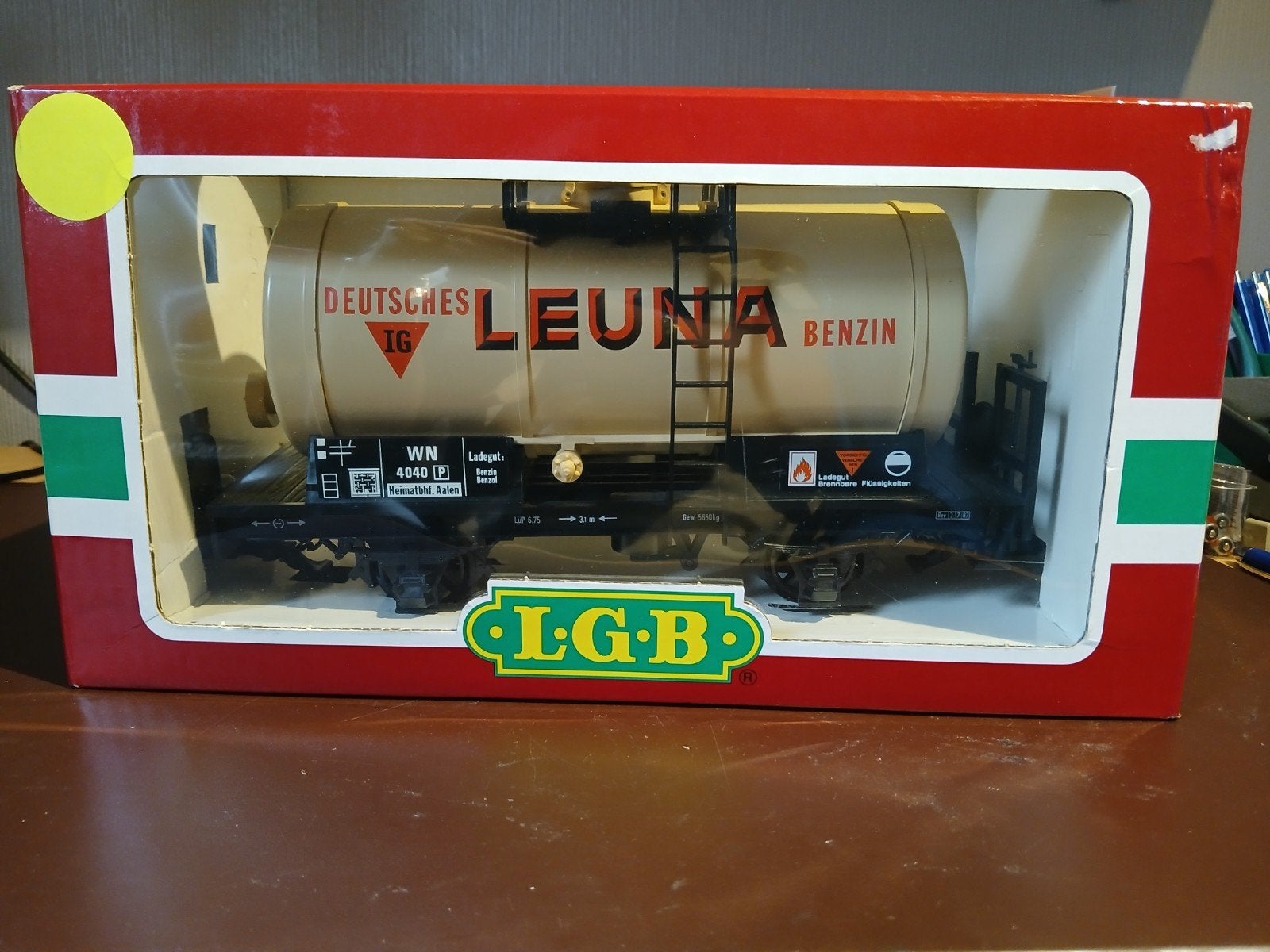 LGB 4040 G.Schaal Deutsches Leuna Benzin Ketelwagen Nieuw, Ophalen of Verzenden, Nieuw, Wagon, LGB