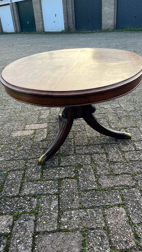 antieke mahoniehouten ovale tafel met 3-poot, Antiek en Kunst, Antiek | Meubels | Tafels, Ophalen