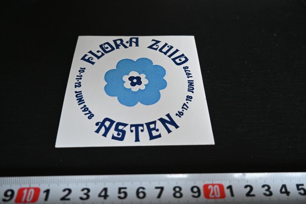 sticker Asten FLORA ZUID 1978, Ophalen, Zo goed als nieuw