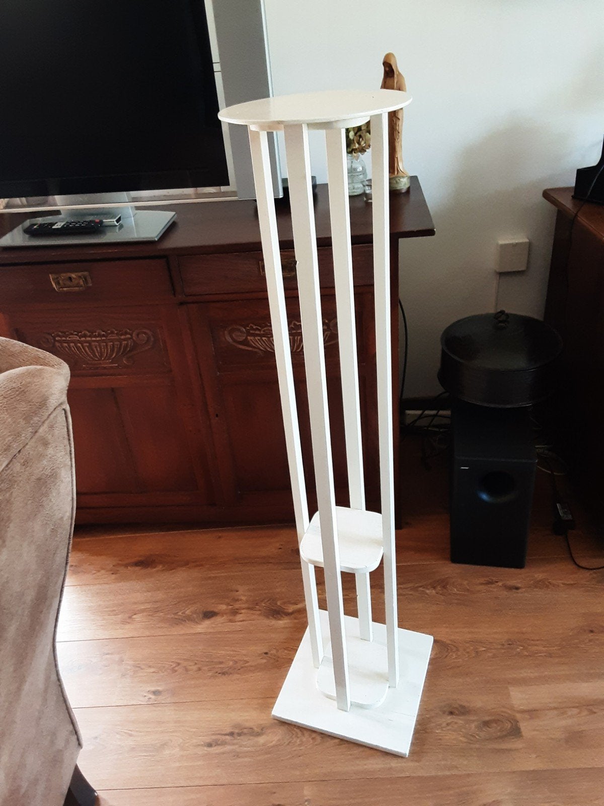 plantentafel, Huis en Inrichting, Tafels | Bijzettafels, Ophalen, Rond, Minder dan 55 cm