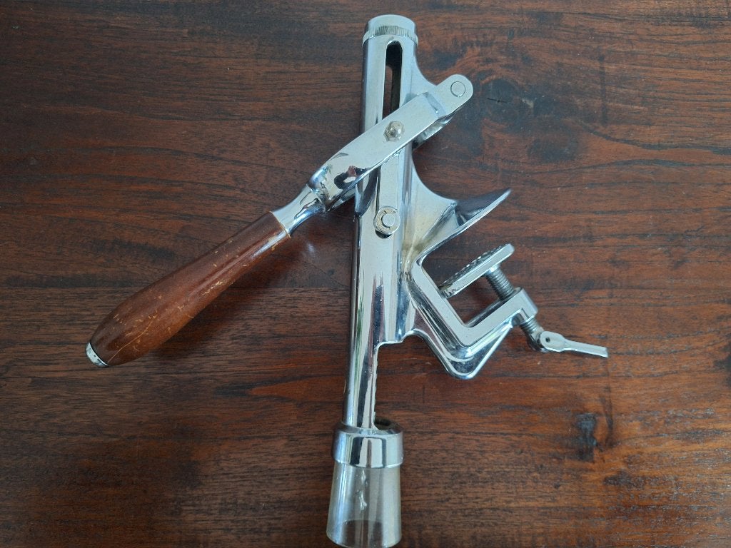 Kurkentrekker met (tafel)blad bevestiging, Ophalen of Verzenden, Gebruikt, Frankrijk, Overige typen