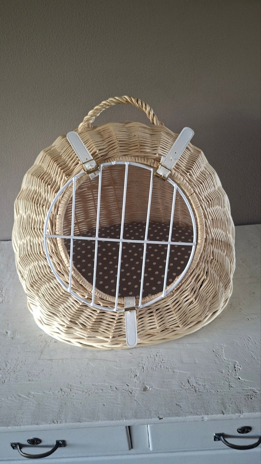 Aumüller Luxe Rieten Reismand / Kattenhol (48x42x41 cm), Ophalen of Verzenden, Zo goed als nieuw