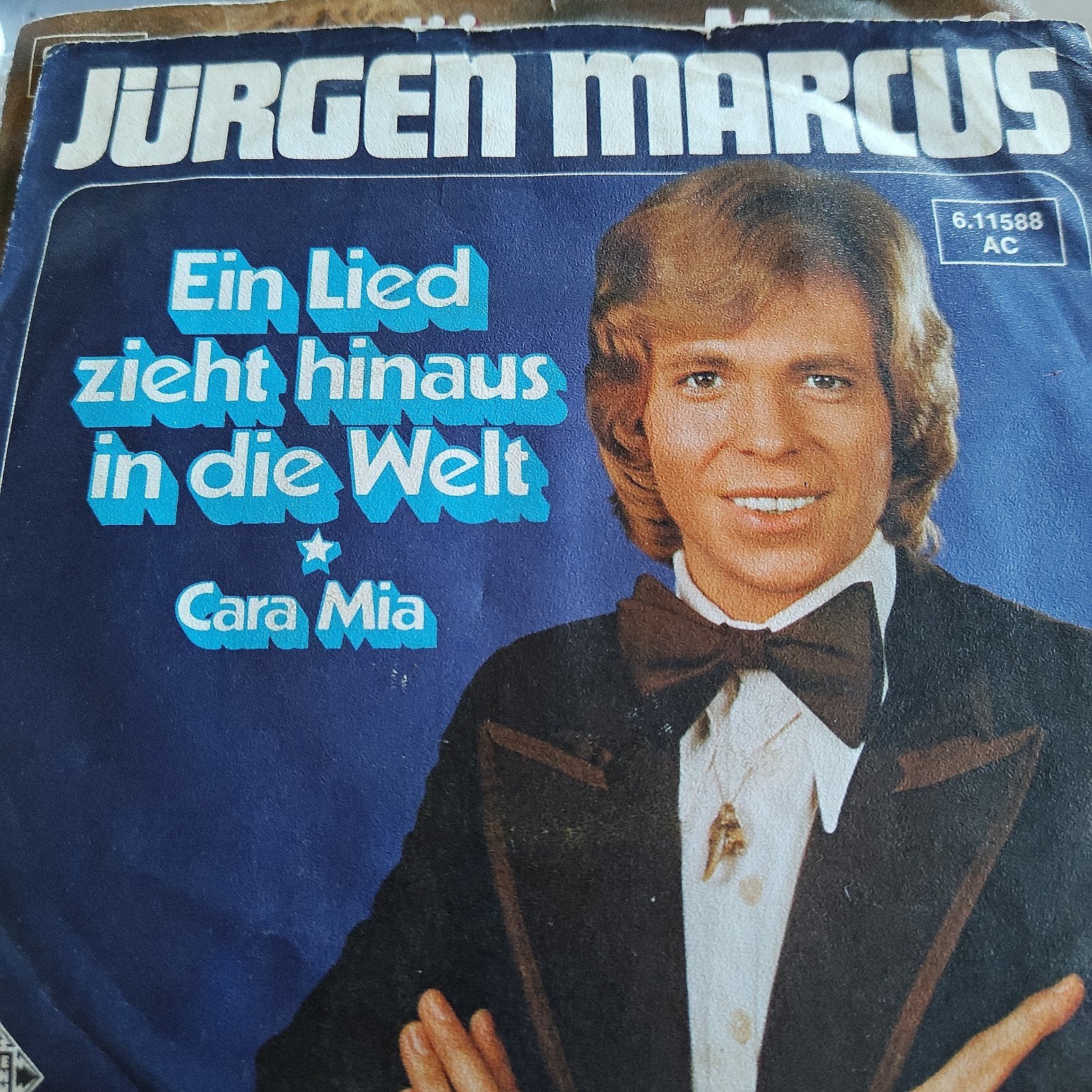 Jurgen Marcus - Ein Lied zieht hinaus in die Welt / Cara Mia, Ophalen of Verzenden, Gebruikt, Schlager