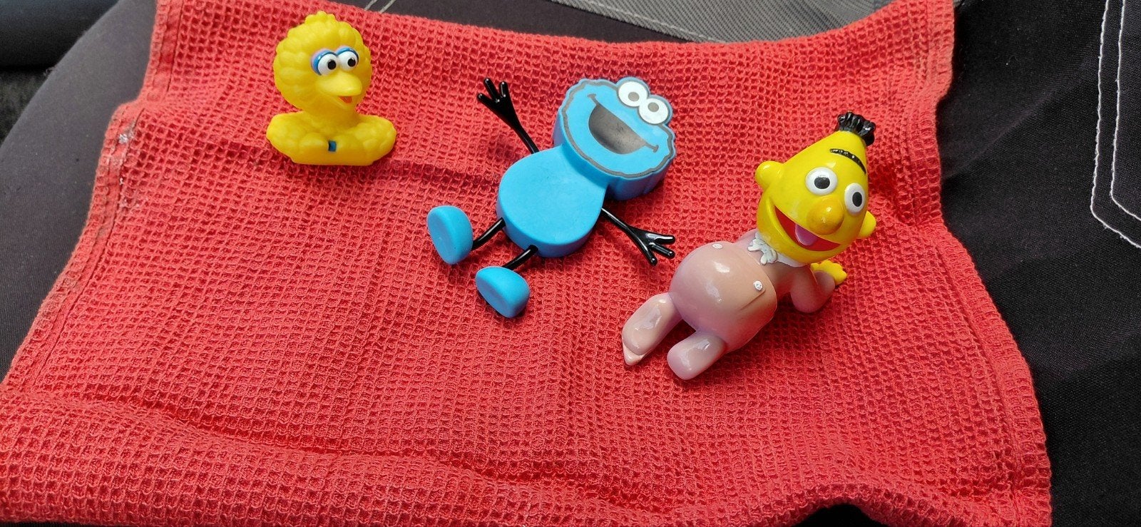 Sesamstraat figuren: Pino, Koekiemonster en Bert, Ophalen of Verzenden