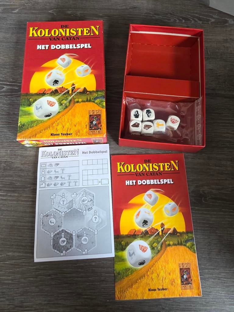 De Kolonisten van Catan: Het Dobbelspel, Een of twee spelers, Ophalen of Verzenden, Zo goed als nieuw, 999 Games