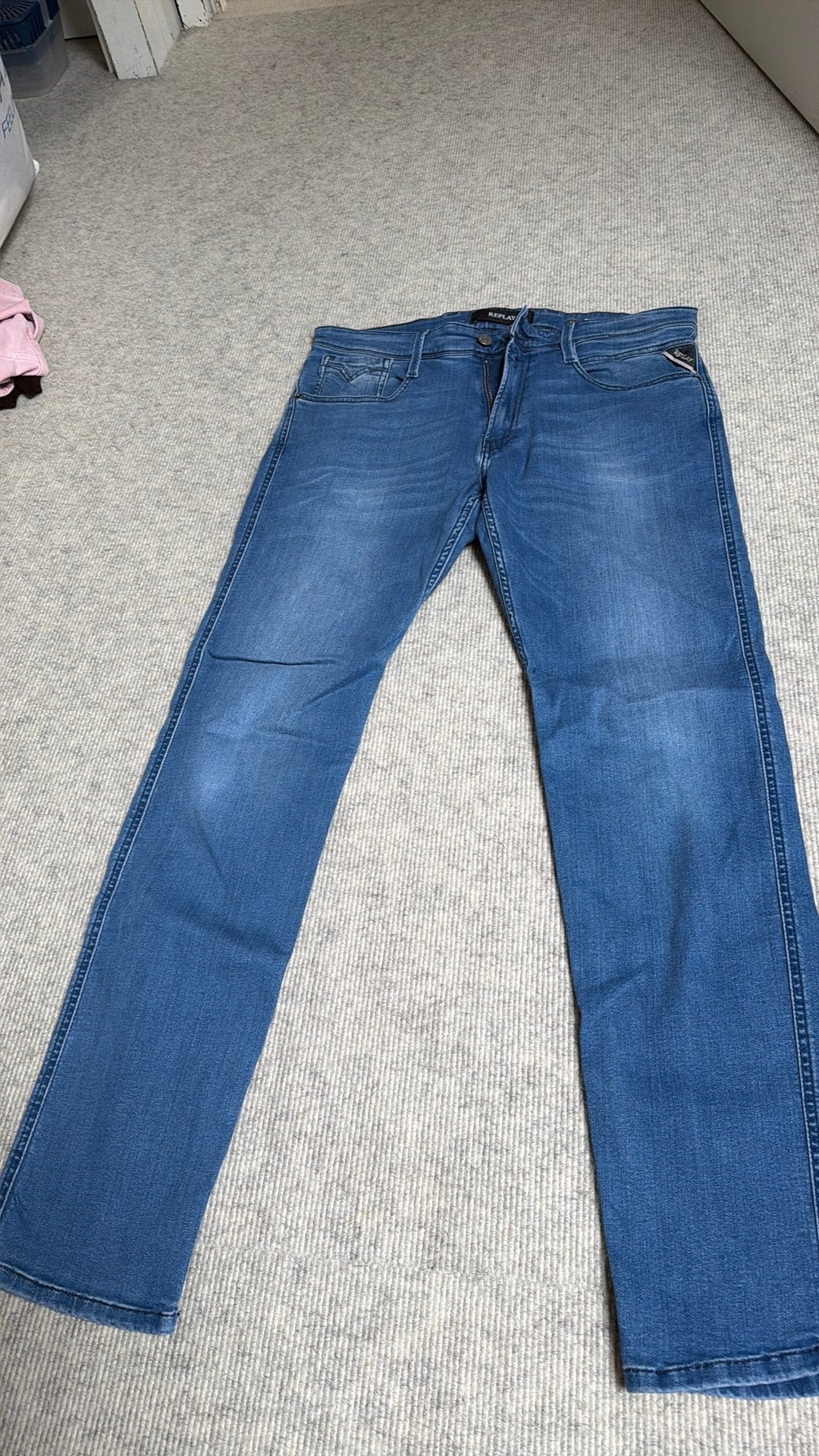 Replay jeans Anbass, 33/32, Kleding | Heren, Ophalen of Verzenden, Zo goed als nieuw, Blauw, W33 - W34 (confectie 48/50)