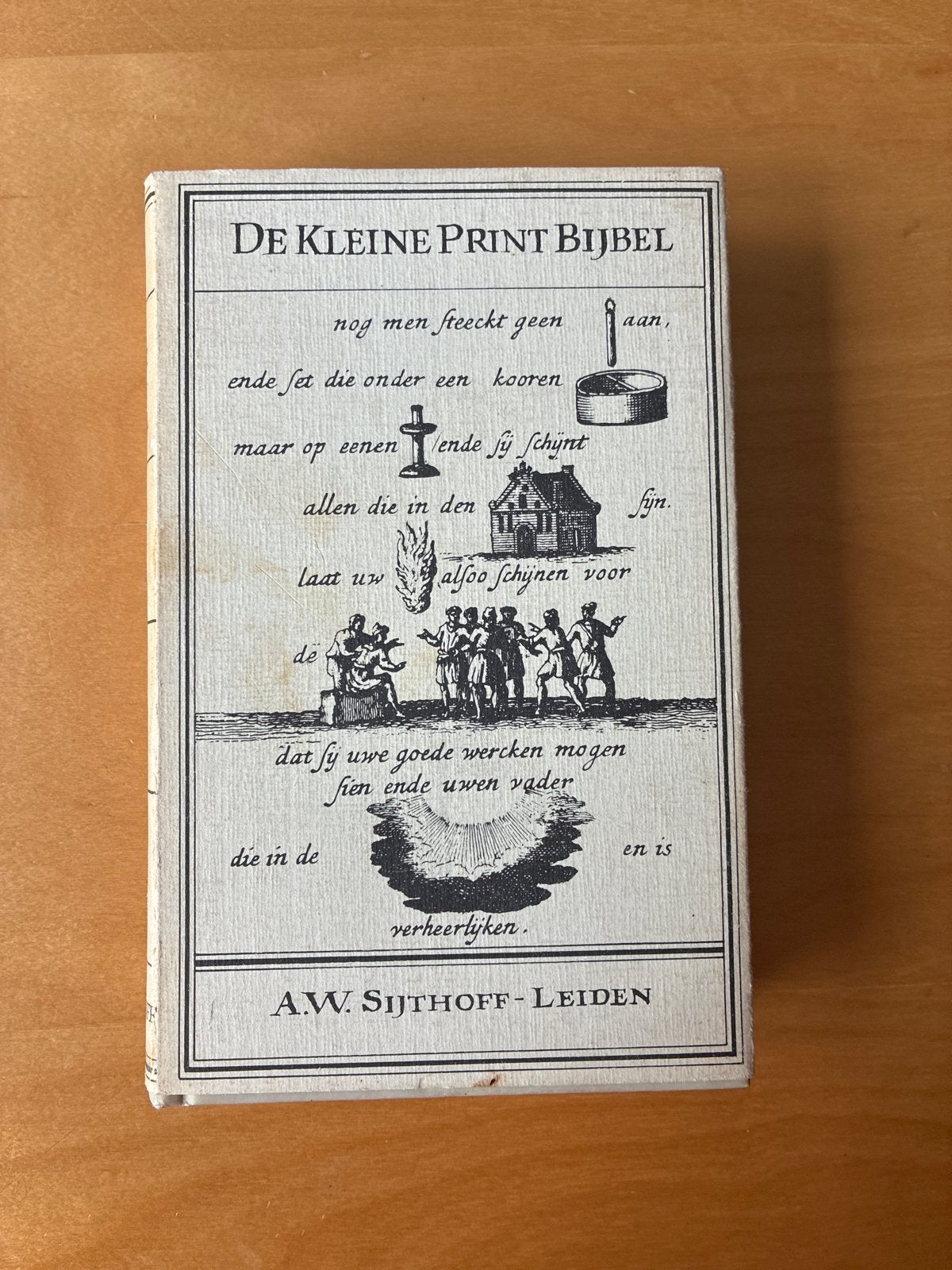 De Kleine Print Bijbel - A.W. Sijthoff Leiden, Ophalen of Verzenden
