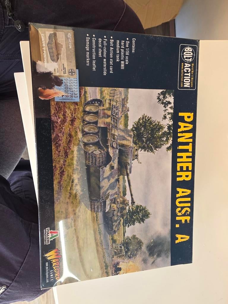 Panther Ausf. A Tank Modelbouw Kit - Bolt Action 1:56, Ophalen of Verzenden