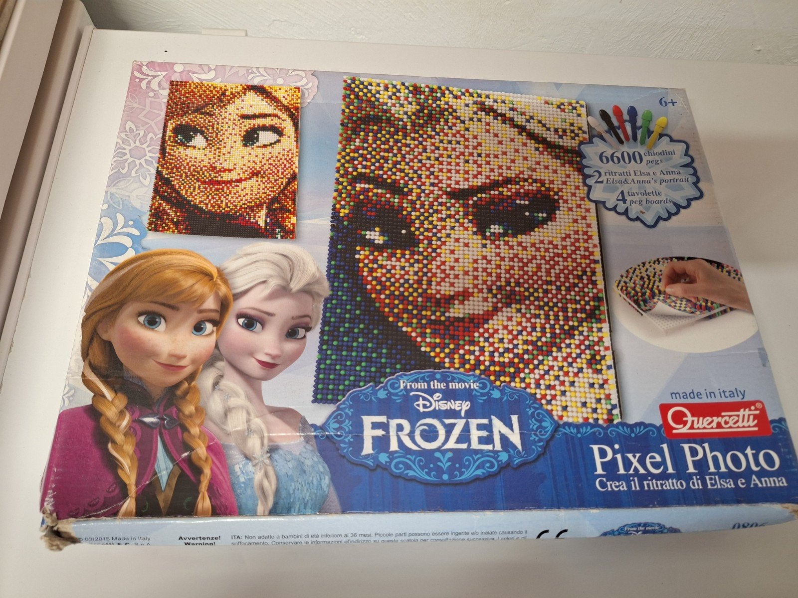 Disney Frozen Pixel Photo knutselset Elsa & Anna, Ophalen of Verzenden, Gebruikt, Knutselen
