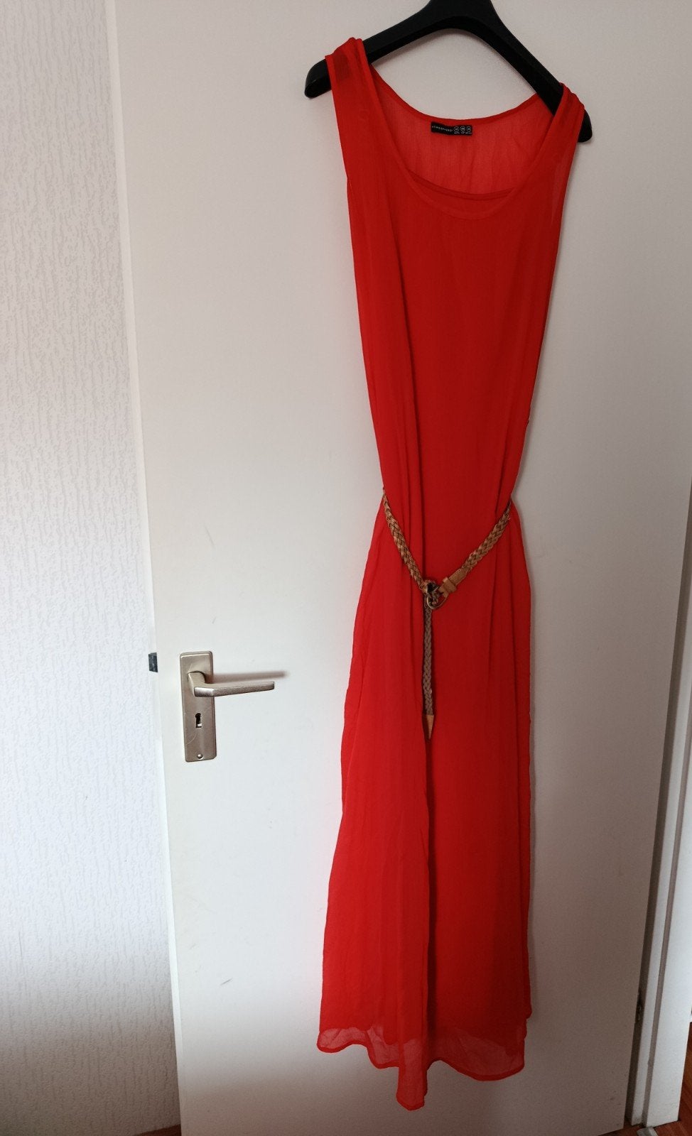 Mooie oranje lange jurk van Primark, maat 38, Kleding | Dames, Maat 38/40 (M), Primark, Oranje, Ophalen of Verzenden