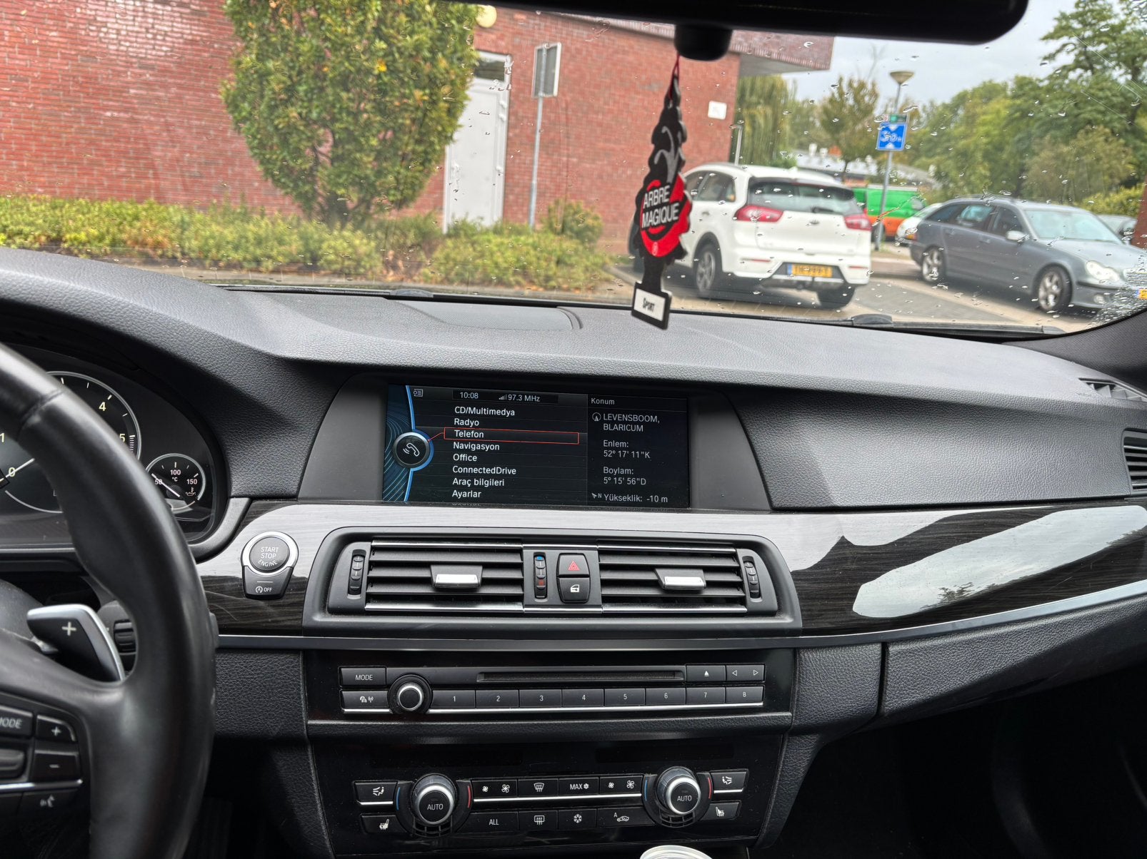 BMW 5-Serie 520d 184pk Aut. 2012 Zwart, Auto's, Euro 5, Achterwielaandrijving, 1995 cc, Zwart