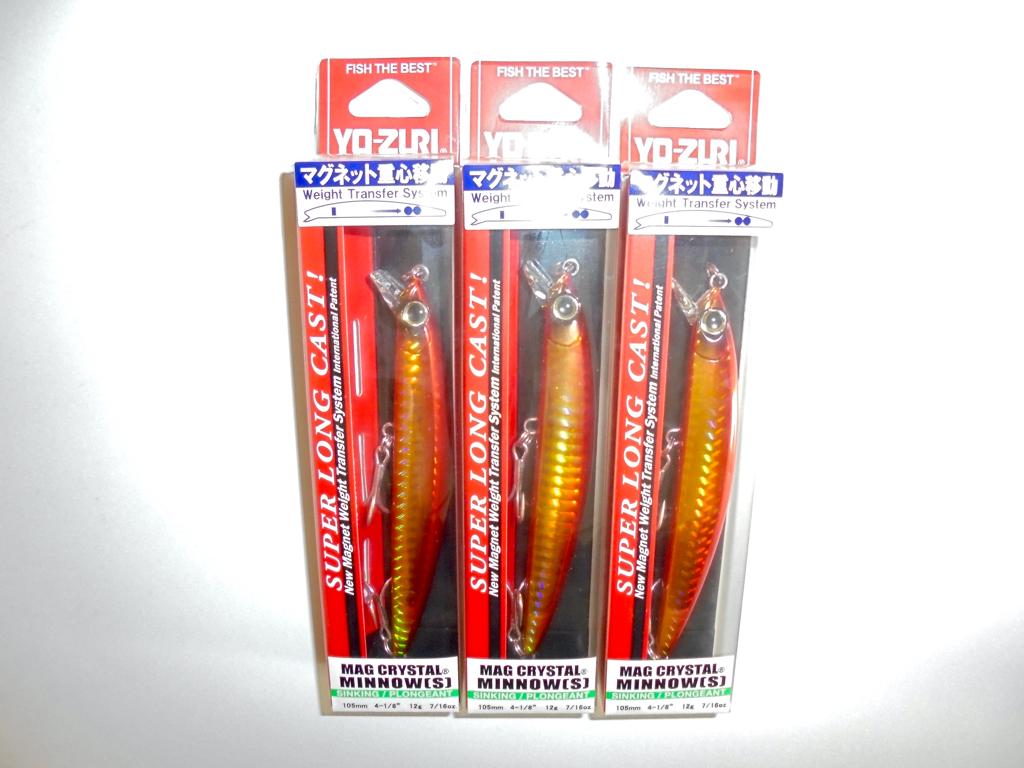 Yo-Zuri Magnet Crystal Minnow 10,5cm 12g Sinking Rapala., Watersport en Boten, Ophalen of Verzenden, Nieuw, Overige typen