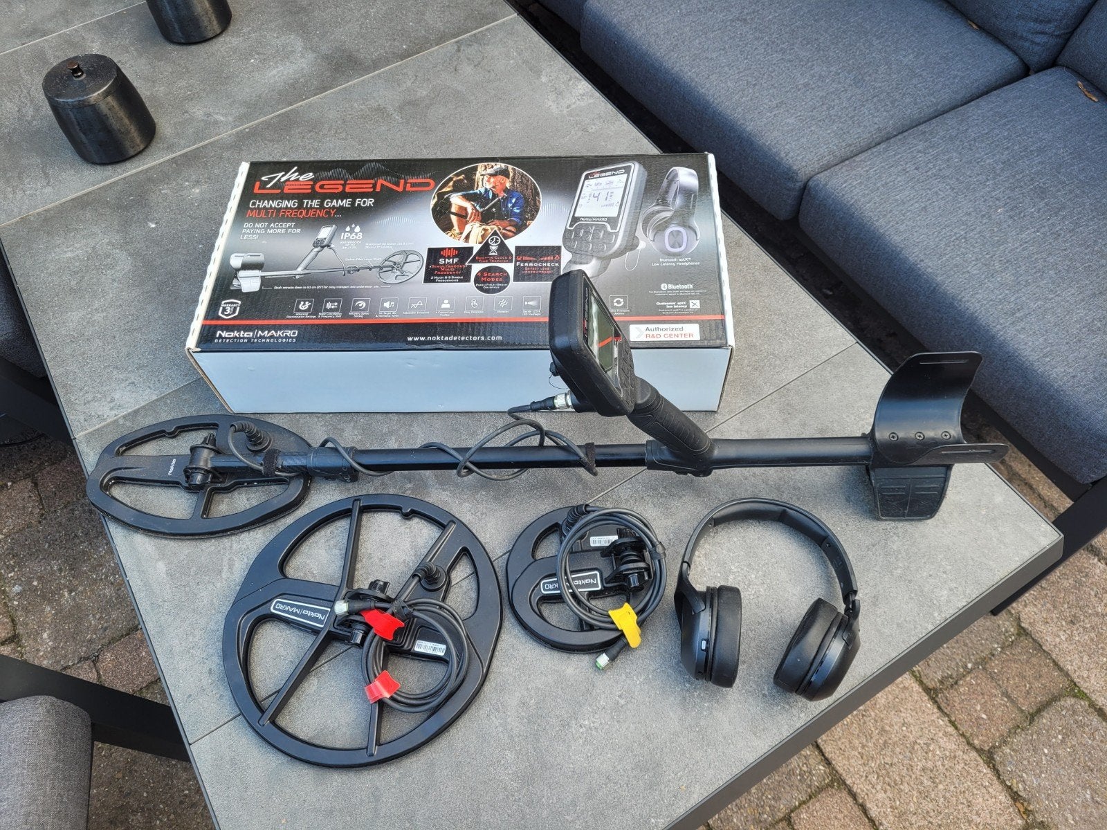 Nokta Makro The Legend metaaldetector met 3 zoekspoelen, Overige merken, Discriminatie metaaldetectie, Meer dan 30 cm, Ophalen of Verzenden