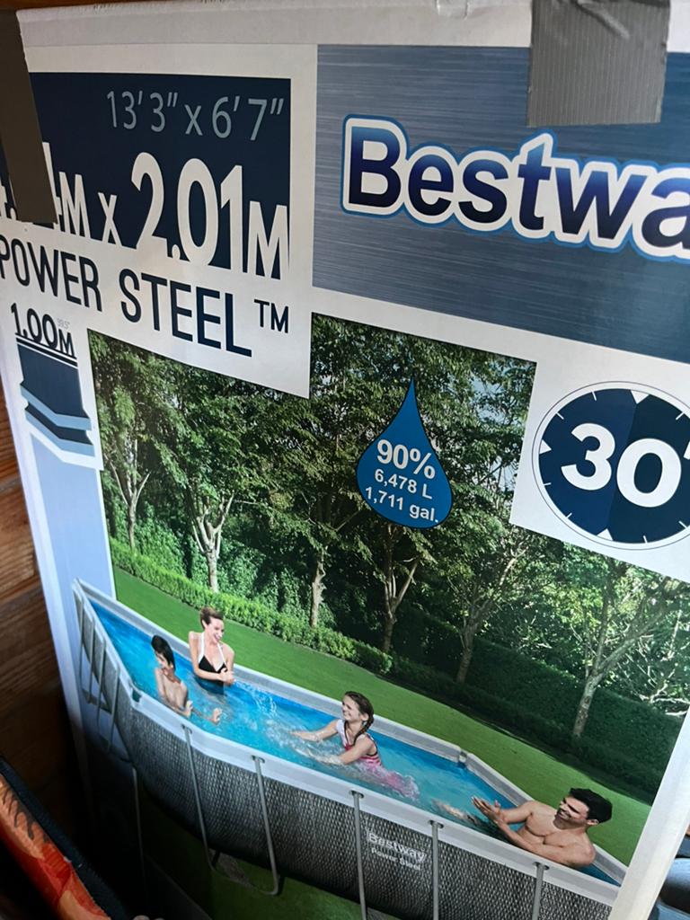 Bestway zwembad, Tuin en Terras, Zwembad-toebehoren, Ophalen, Zo goed als nieuw