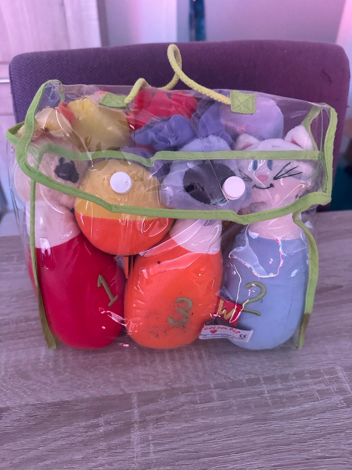Zachte bowling set van woezel en Pip, Kinderen en Baby's, Speelgoed | Babyspeelgoed, Ophalen of Verzenden, Nieuw, Overige typen