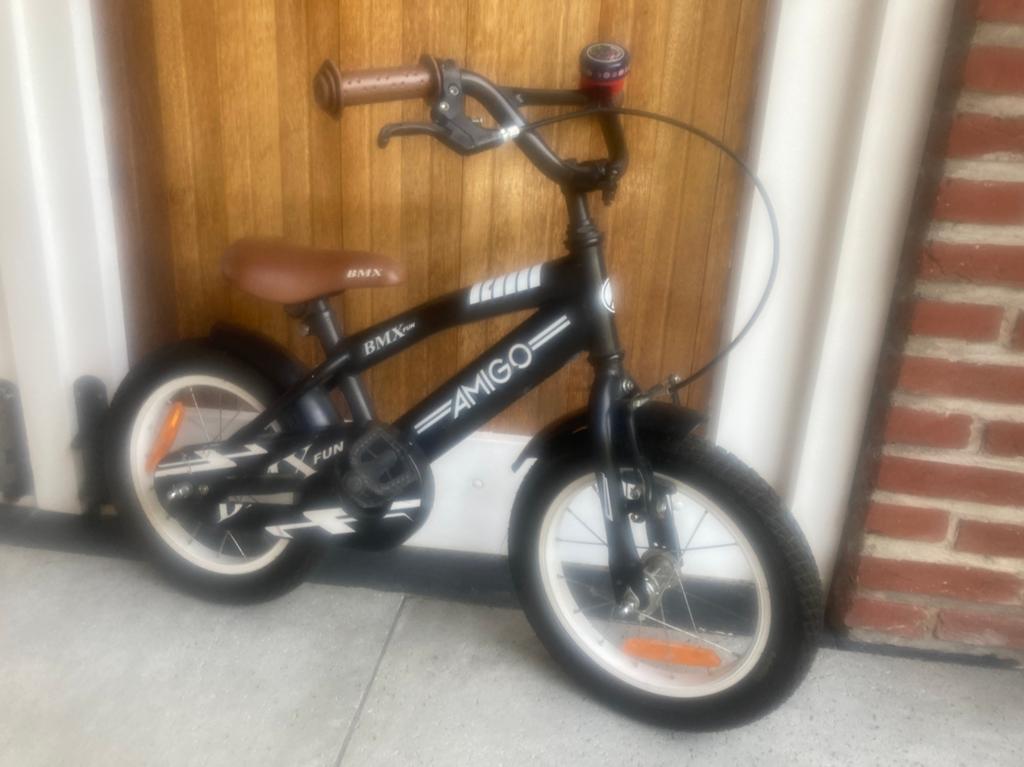 Leuke kinderfiets 14 inch, Fietsen en Brommers, Ophalen, Zo goed als nieuw, Staal, Minder dan 16 inch
