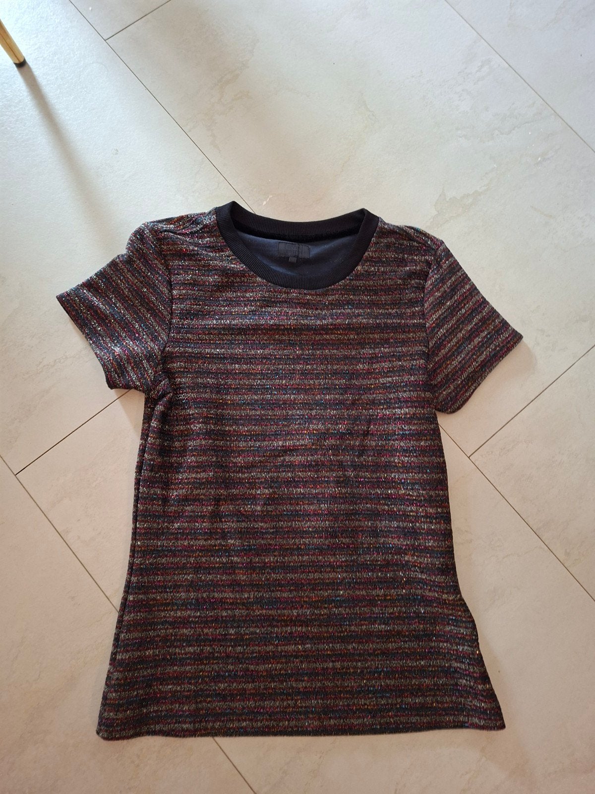 glitter shirtje maat:S, Seven Sisters, Zwart, Ophalen of Verzenden, Zo goed als nieuw