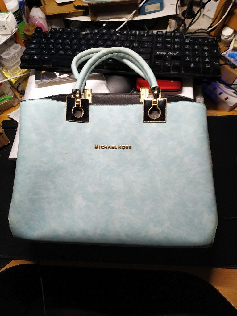 MICHAEL KORS handtas, Ophalen of Verzenden, Zo goed als nieuw, Blauw, Handtas