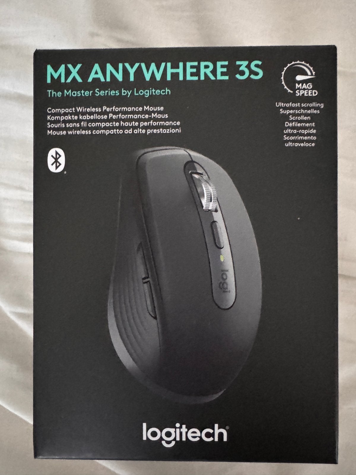 Logitech MX Anywhere 3S Compact Draadloze Muis, Computers en Software, Rechtshandig, Muis, Ophalen of Verzenden, Zo goed als nieuw