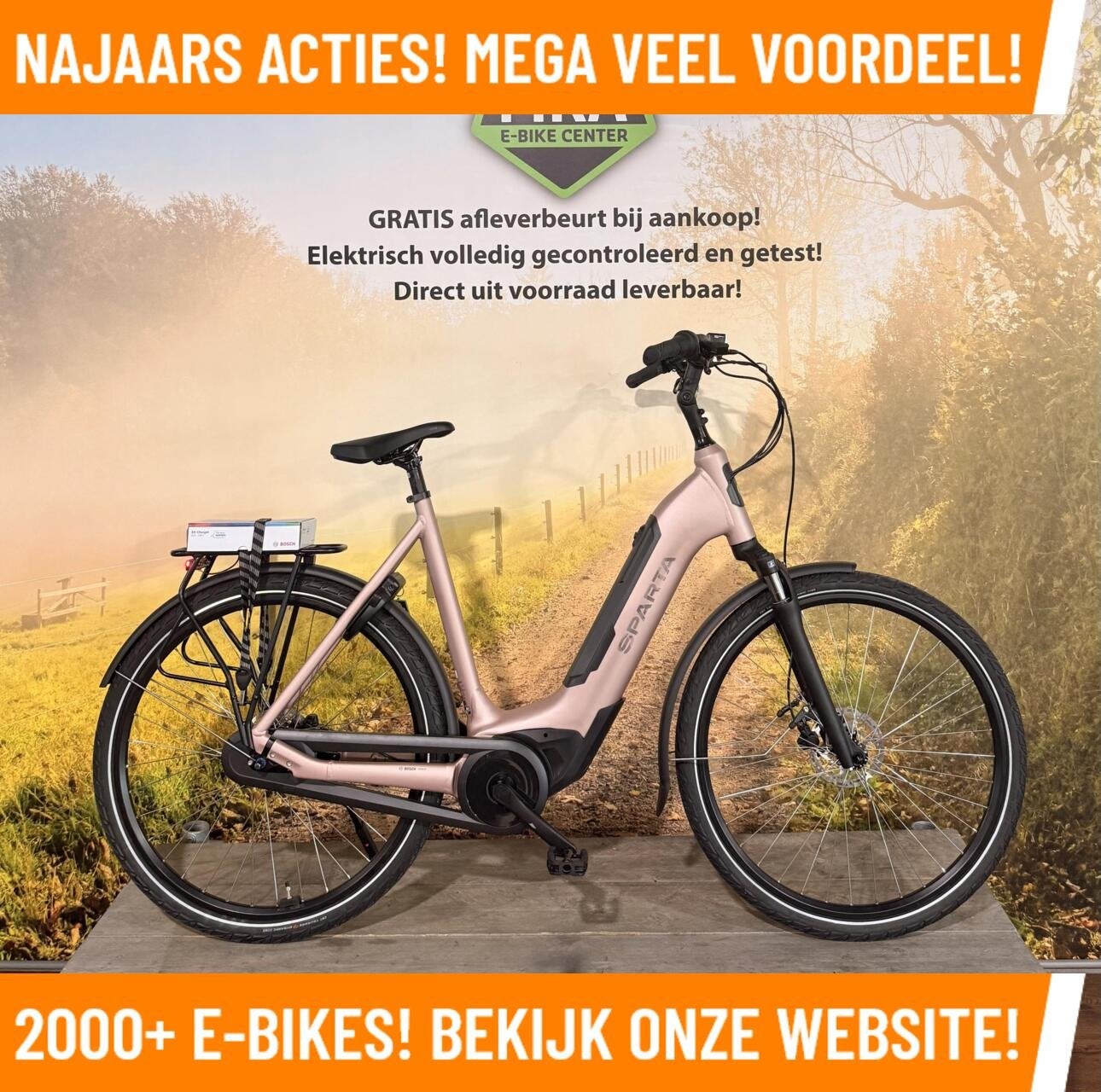 Sparta C-Grid Energy Elektrische fiets met BOSCH BES3 motor!, 55 tot 59 cm, Nieuw, 50 km per accu of meer, Sparta