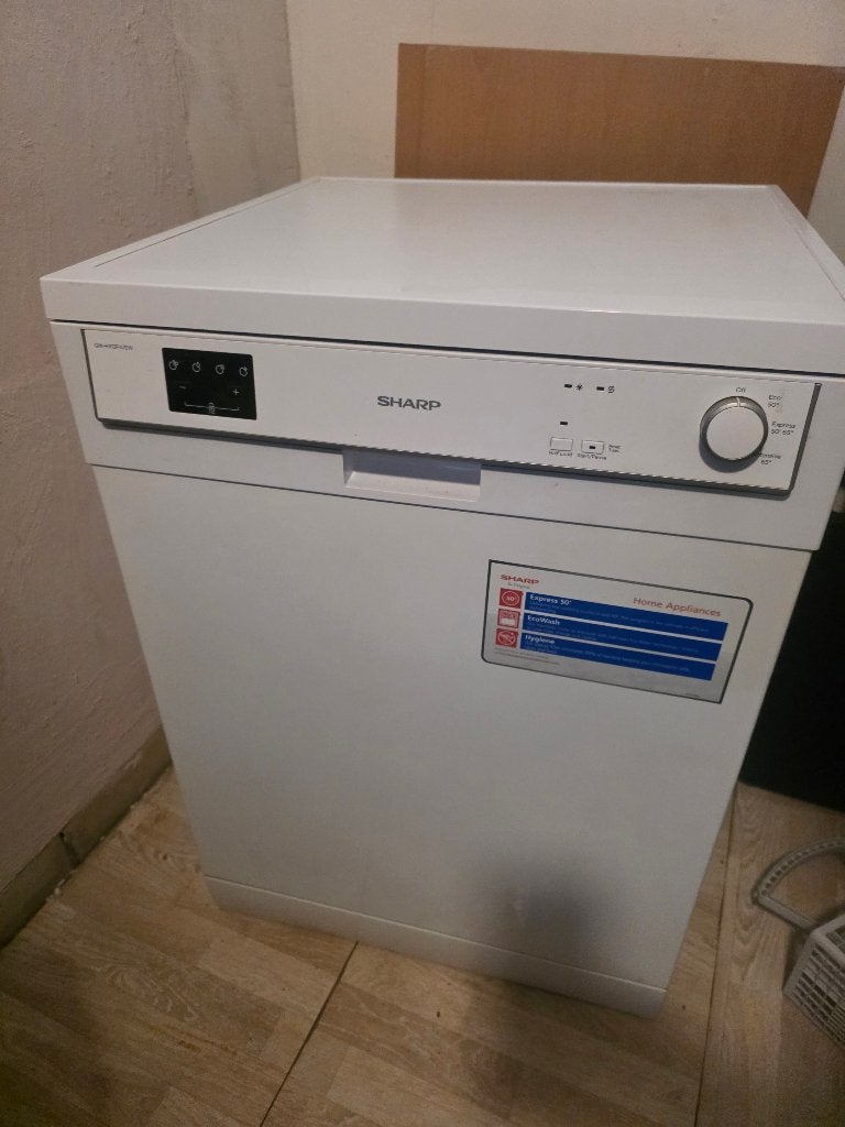 vaatwasser sharp vrijstand, Witgoed en Apparatuur, Vaatwasmachines, Ophalen, Gebruikt, 85 tot 90 cm, 45 tot 60 cm