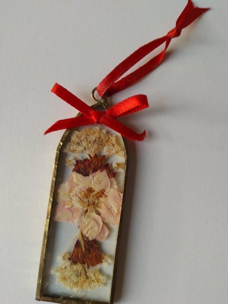 antiek hangertje met droogbloemen, Ophalen of Verzenden