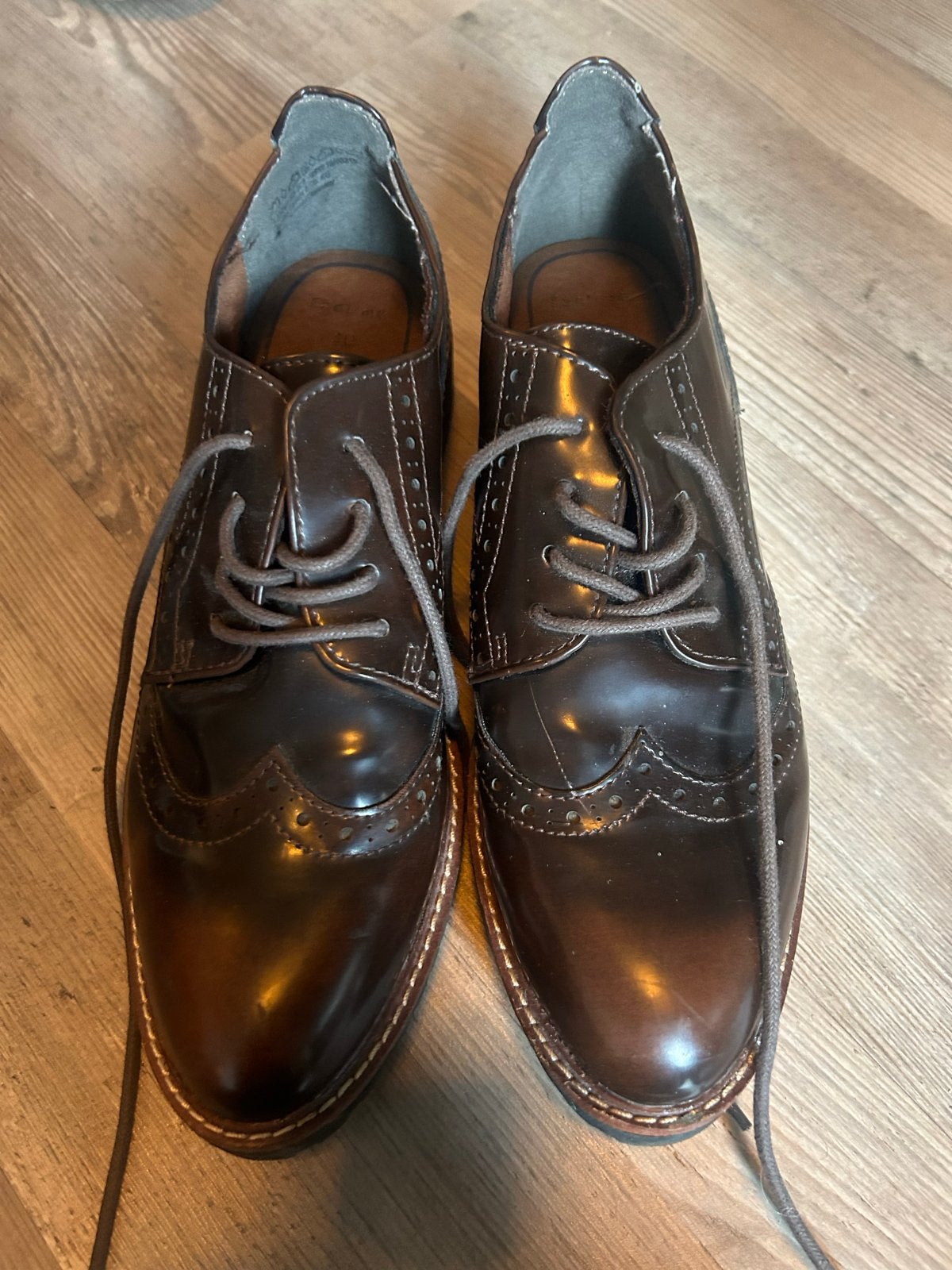Marco Tozzi Brogues nette dames schoenen Maat 40 - Bruin, Schoenen met lage hakken, Bruin, Ophalen of Verzenden, Zo goed als nieuw