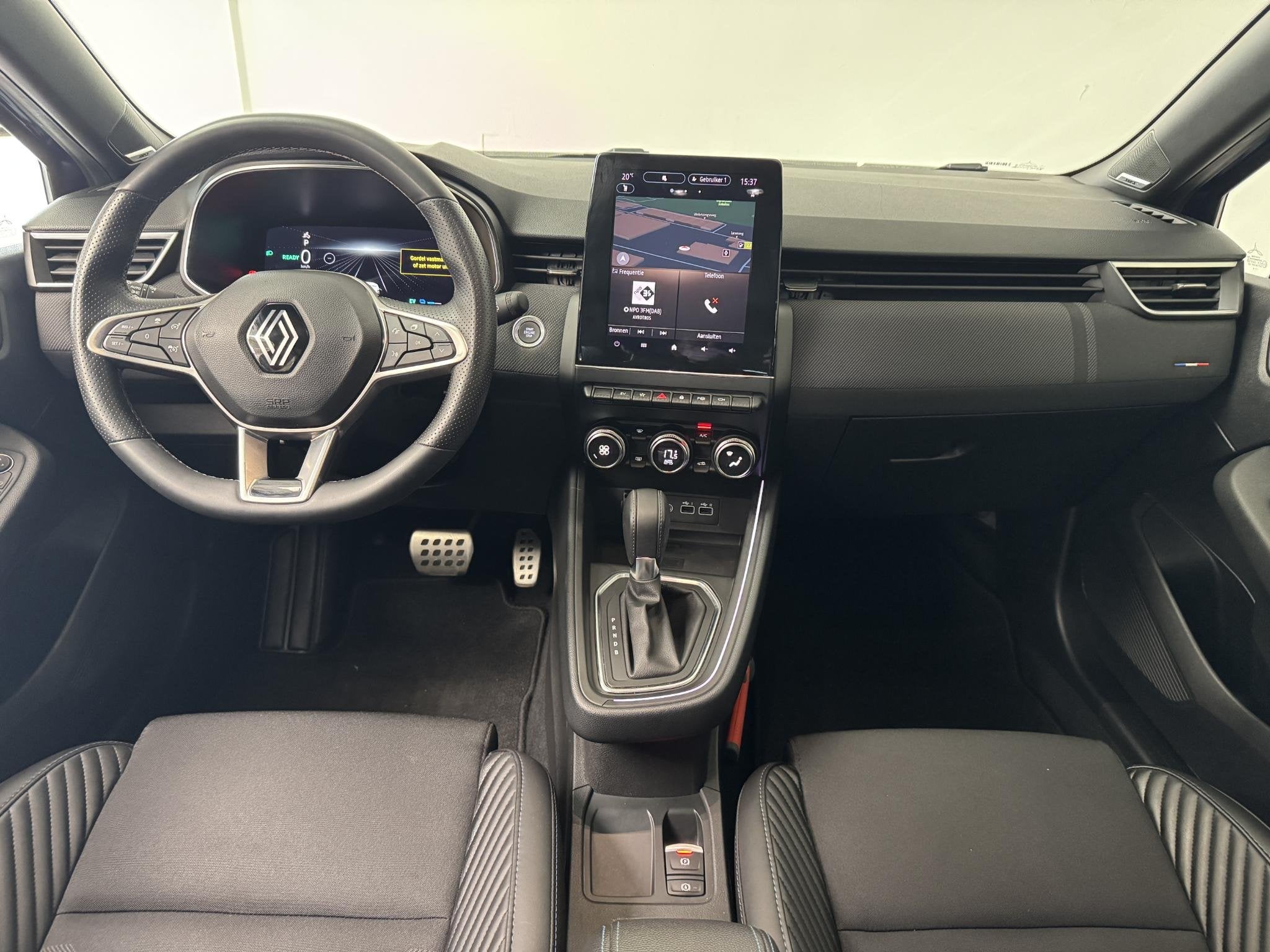 Renault Clio 1.6 E-Tech Full Hybrid 145 Esprit Alpine | 360, Gebruikt, Met garantie (alle), Blauw, Leder en Stof
