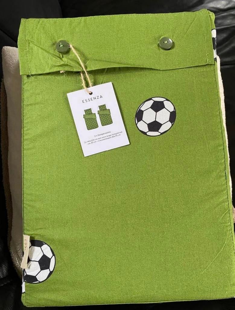 NIEUW! Essenza Dekbedovertrek 2x 1-persoons Voetbal, Dekbedovertrek, Nieuw, Ophalen of Verzenden, Jongetje