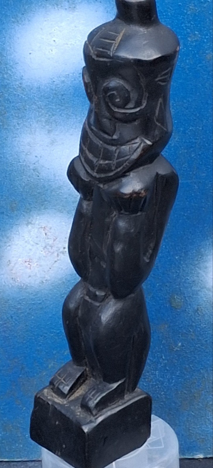 BALI. Fetisj. Houtsnijwerk.  21 cm., Bruin, Handgemaakt, Ophalen of Verzenden, Indonesië