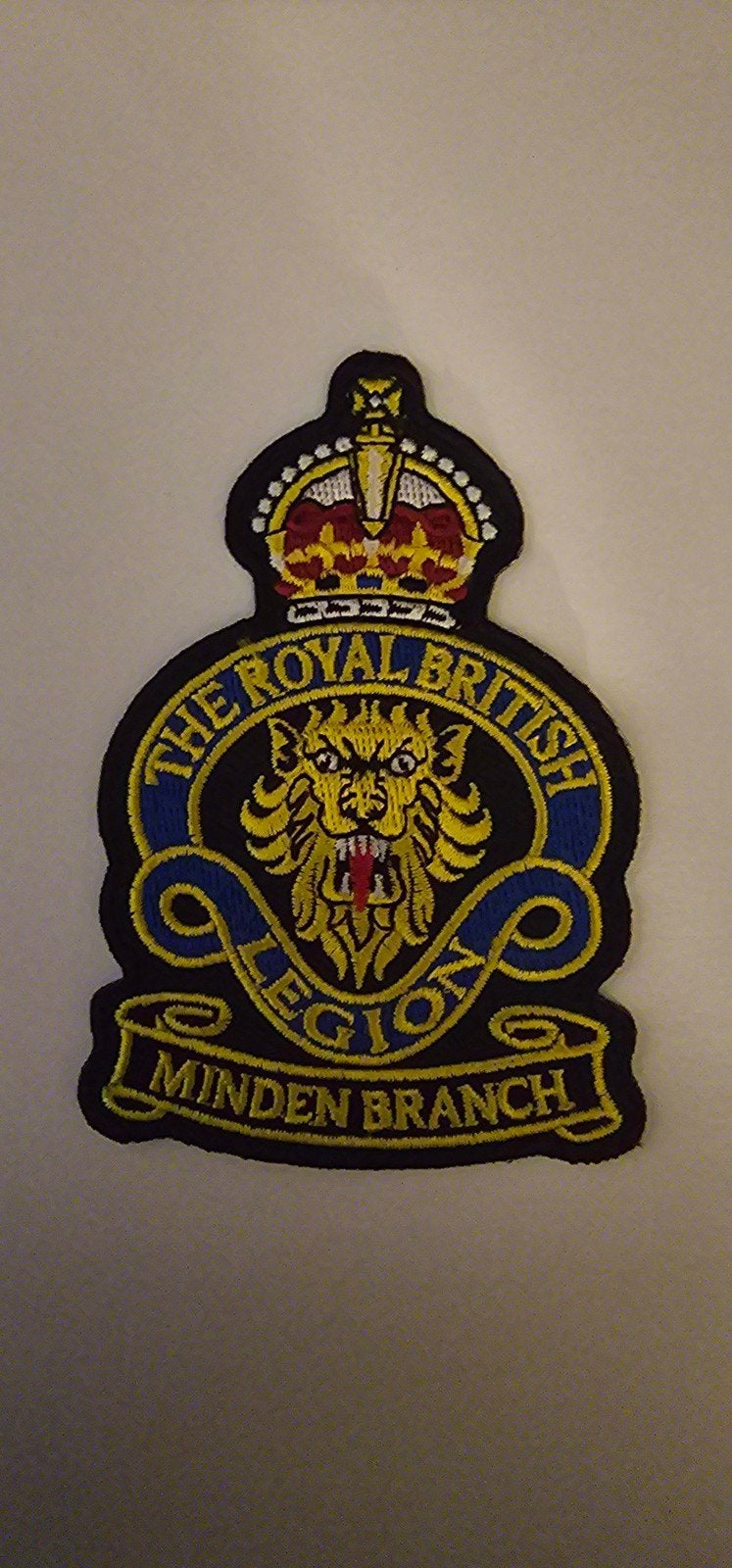 Patch Royal British Legion Minden Branch met strijklaag, Verzamelen, Verzenden, Nieuw, Bedrijf of Vereniging