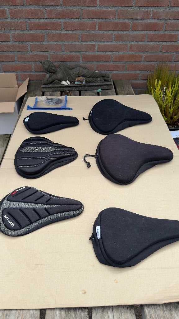 ZGN - Tempur Fietszadel hoezen / gel zadelhoezen set, Ophalen of Verzenden, Zo goed als nieuw, Zadel