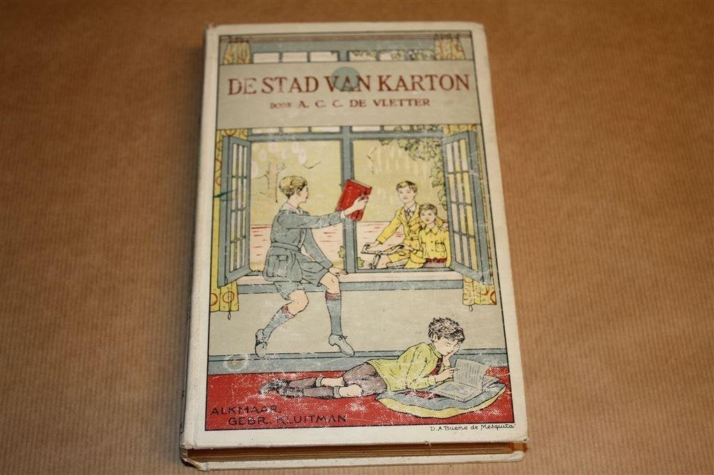 De stad van karton. Vletter. Kluitman 1e dr. 1921., Boeken, Ophalen of Verzenden, Gelezen