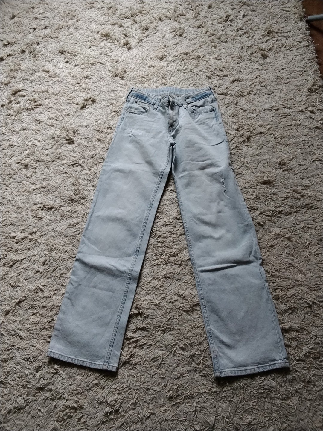 H&M Straight Leg Low Waist Jeans Maat 170, Broek, Meisje, H&M, Ophalen of Verzenden