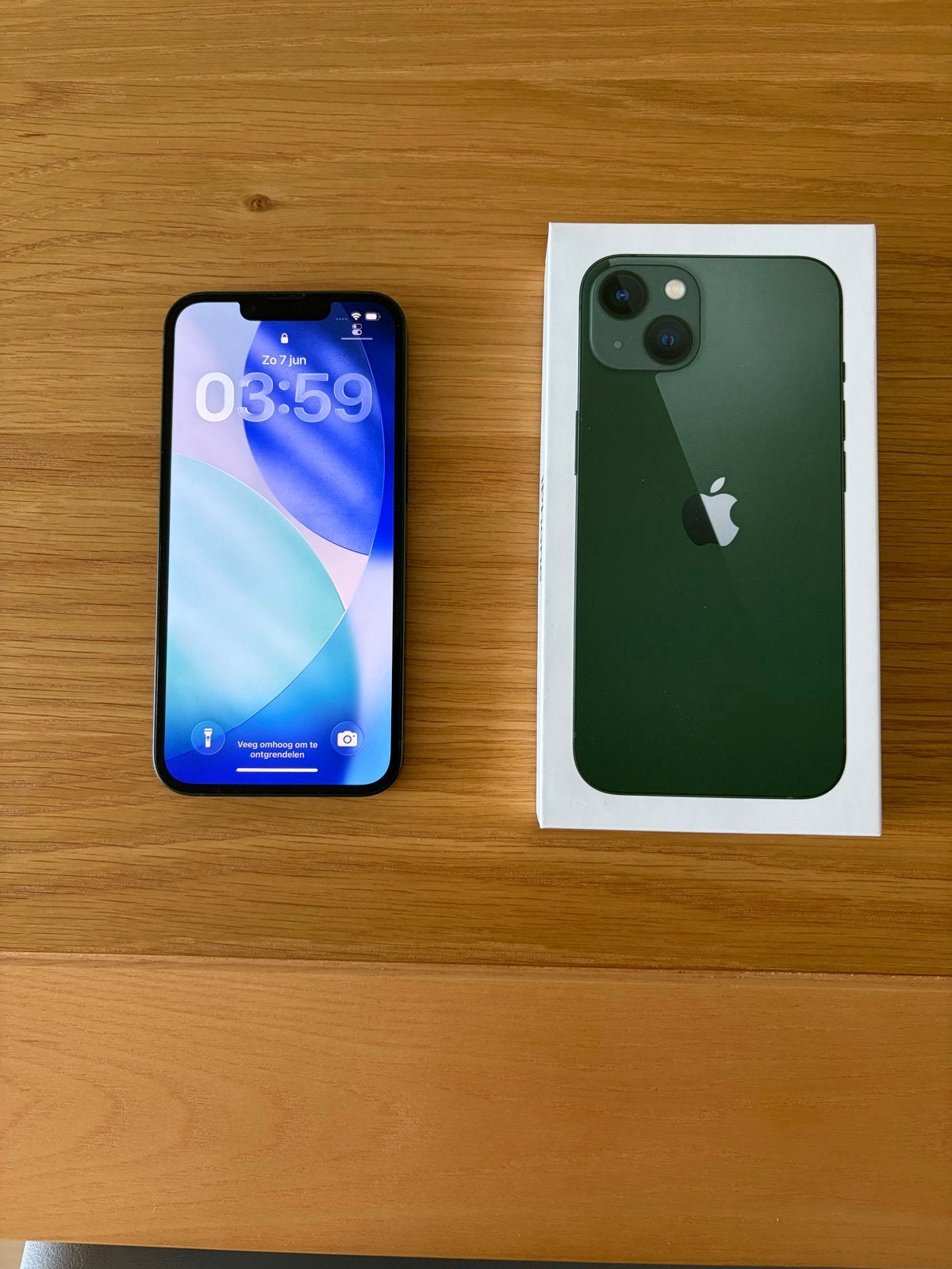 Apple iPhone 13 128GB Groen - Krasvrij, Telecommunicatie, Mobiele telefoons | Apple iPhone, 128 GB, IPhone 13, Ophalen of Verzenden