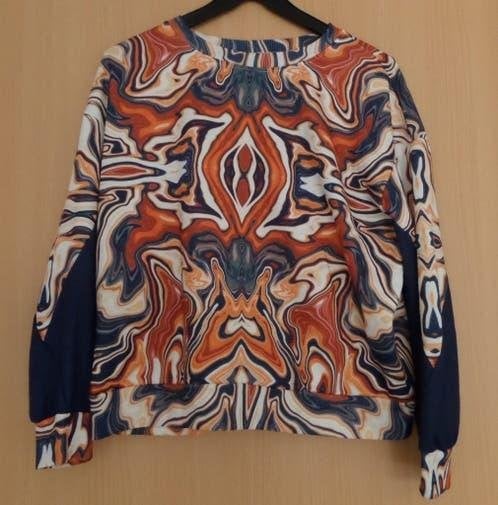 Bedrukte, aparte trui van Shein maat 40 van polyester, Kleding | Dames, Truien en Vesten, Ophalen of Verzenden, Zo goed als nieuw