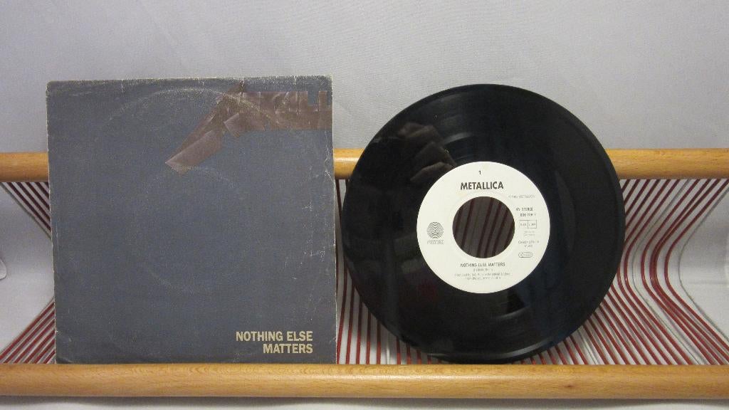 Metallica, Nothing Else Matters (single 7"), Cd's en Dvd's, Vinyl Singles, Gebruikt, 1990 - 1999, Originele persing, 7 inch