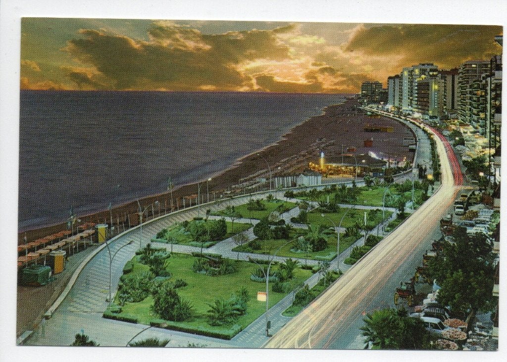 Spanje. Ansichtkaart Fuengirola, Costa del Sol - Nachtzicht, Ophalen of Verzenden, 1960 tot 1980, Ongelopen, Spanje