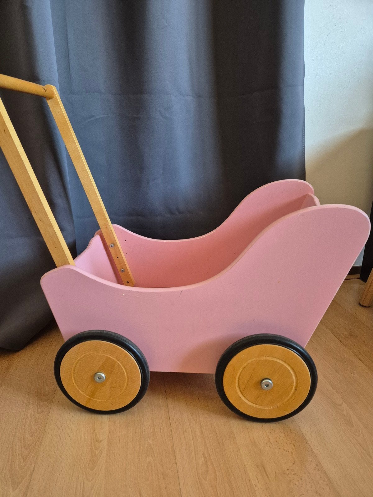 Houten poppenwagen, Ophalen, Gebruikt, Duw- of Trekspeelgoed