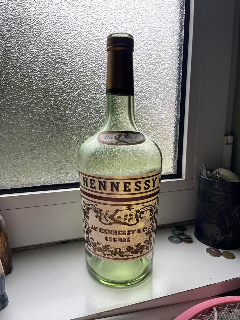 Hennessy bras arme vintage jaren 60 fles, Ophalen of Verzenden, Zo goed als nieuw, Frankrijk, Overige typen