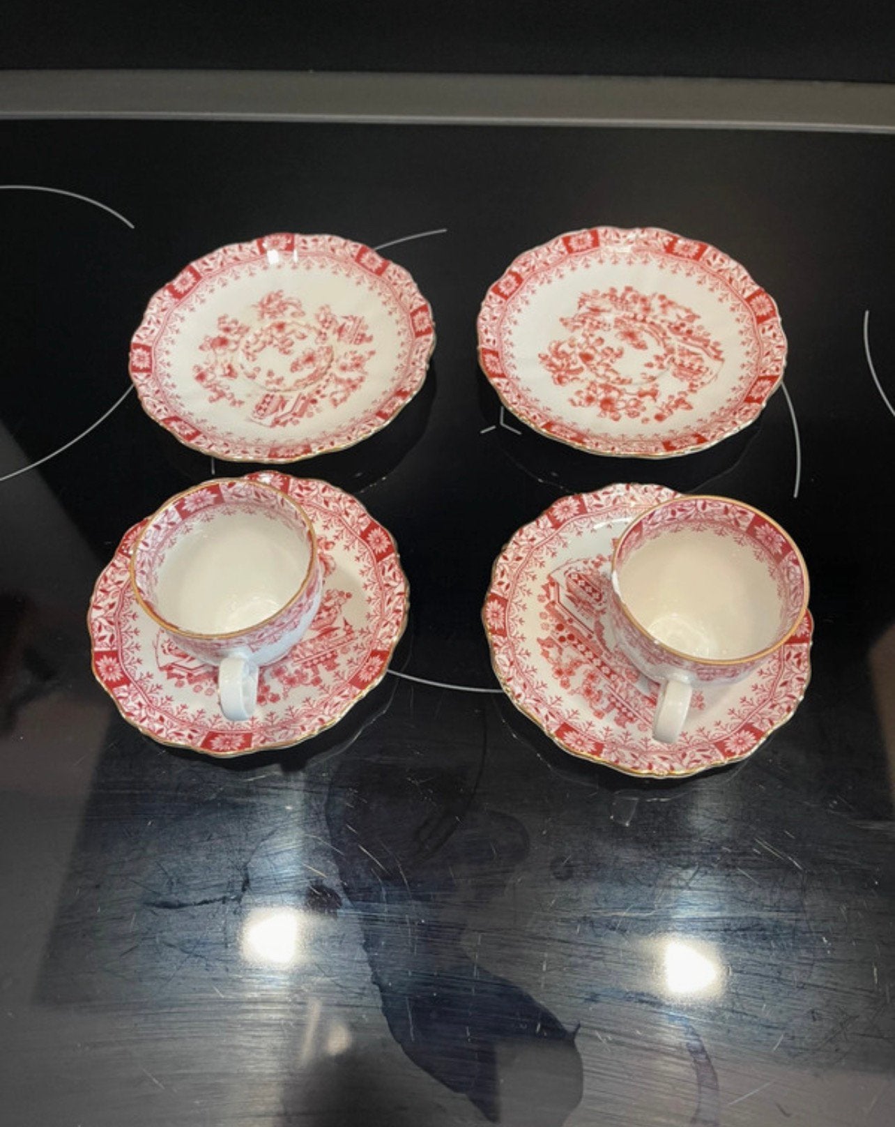 Seltmann weiden 2 kopjes en 4 schoteltjes, Antiek en Kunst, Ophalen of Verzenden