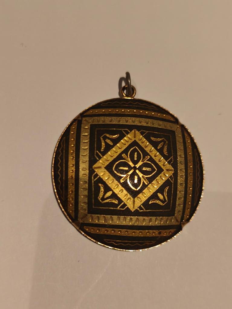 Damascener hanger, Ophalen of Verzenden, Goud, Overige materialen