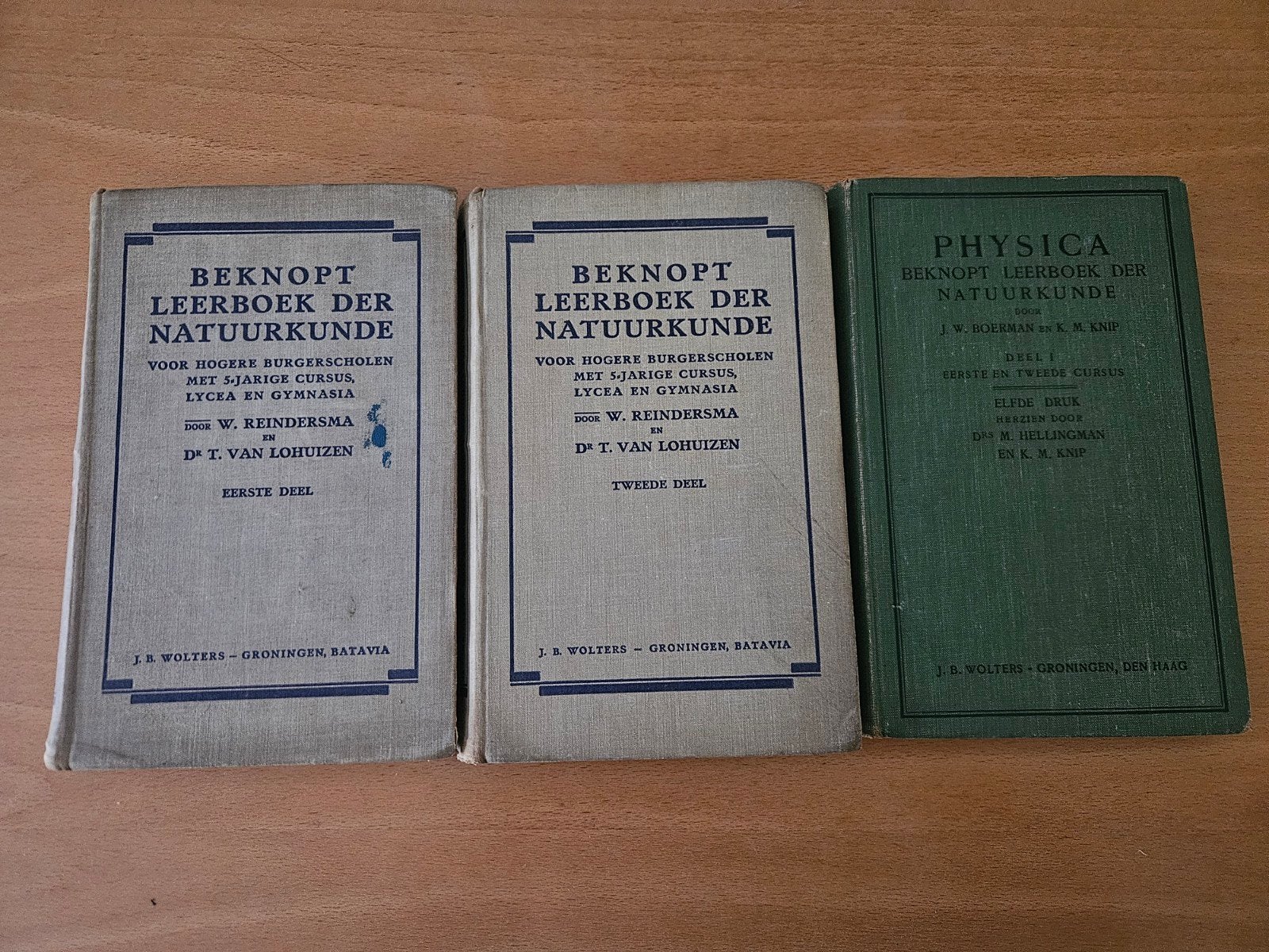 Beknopt Leerboek der Natuurkunde - 3 delen, Ophalen of Verzenden, Gelezen, Overige onderwerpen, W. Reindersma, T. van Lohuizen, J.W. Giltay, M. Knop