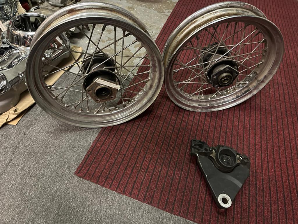 Wielen voor EVO softail-shovel - remklauw EVO, Ophalen, Gebruikt