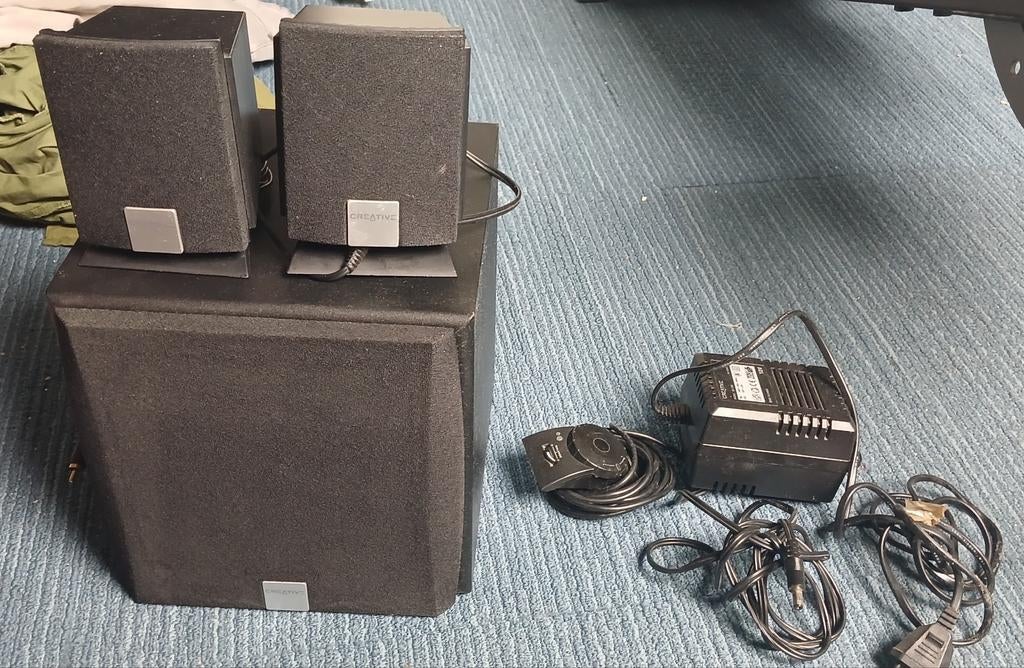 Creative Inspire 5.1 5300 speakerset met subwoofer, Computers en Software, Pc speakers, Ophalen of Verzenden, Gebruikt, Audiokanaal 5.1