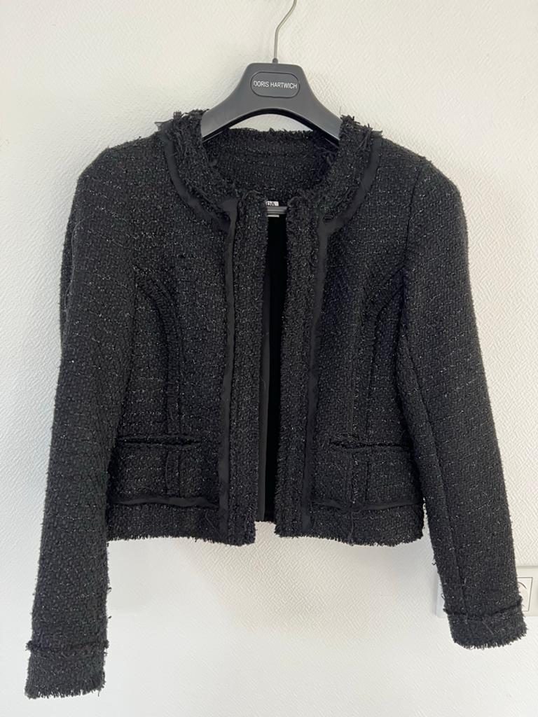 Vero Moda Zwart Bouclé Jasje Maat 38, Ophalen of Verzenden, Zo goed als nieuw, Maat 38/40 (M), Zwart