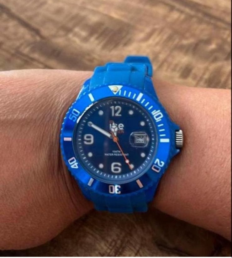 Ice-Watch Polshorloge Blauw - Zo goed als nieuw, Overige merken, Kunststof, Polshorloge, Overige materialen