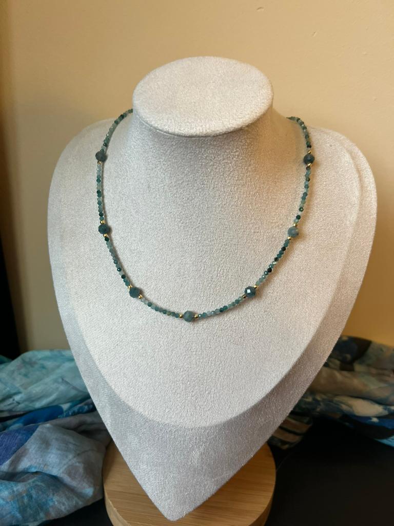 Toermalijn indigoliet healing intuïtie beschermt balans love, Blauw, Nieuw, Verstelbaar, Ophalen of Verzenden